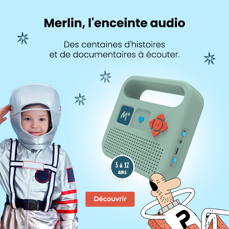 Enceinte audio Merlin, la conteuse d'histoires pour enfants de Bayard Jeunesse Canada