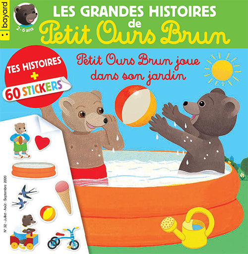 Les grandes histoires de Petit Ours Brun - Petit Ours Brun joue dans son jardin