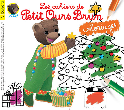 LES CAHIERS DE PETIT OURS BRUN NO 58 - COLORIAGES