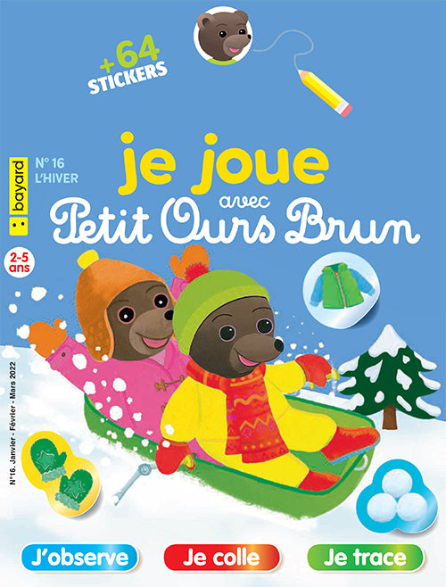 Je joue avec Petit ours brun : L'hiver