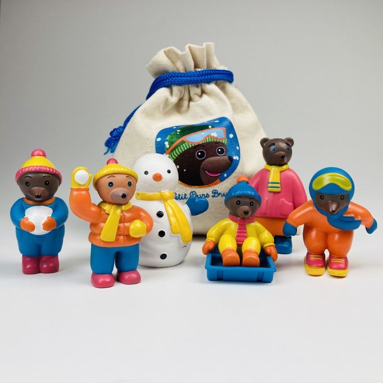 FIGURINES PETIT OURS BRUN - HIVER